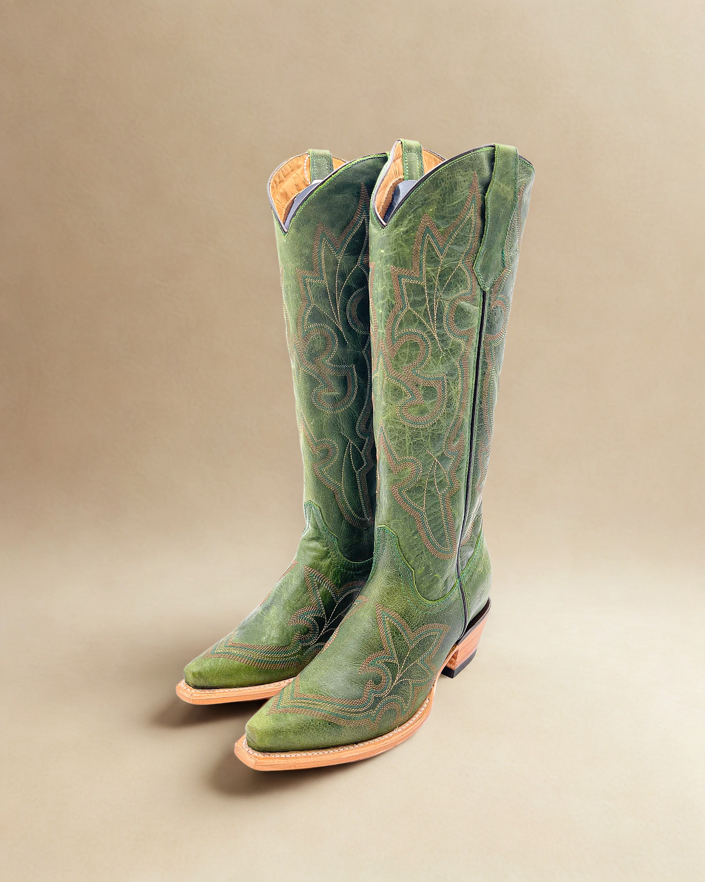 Bota Picuda Esmeralda Verde