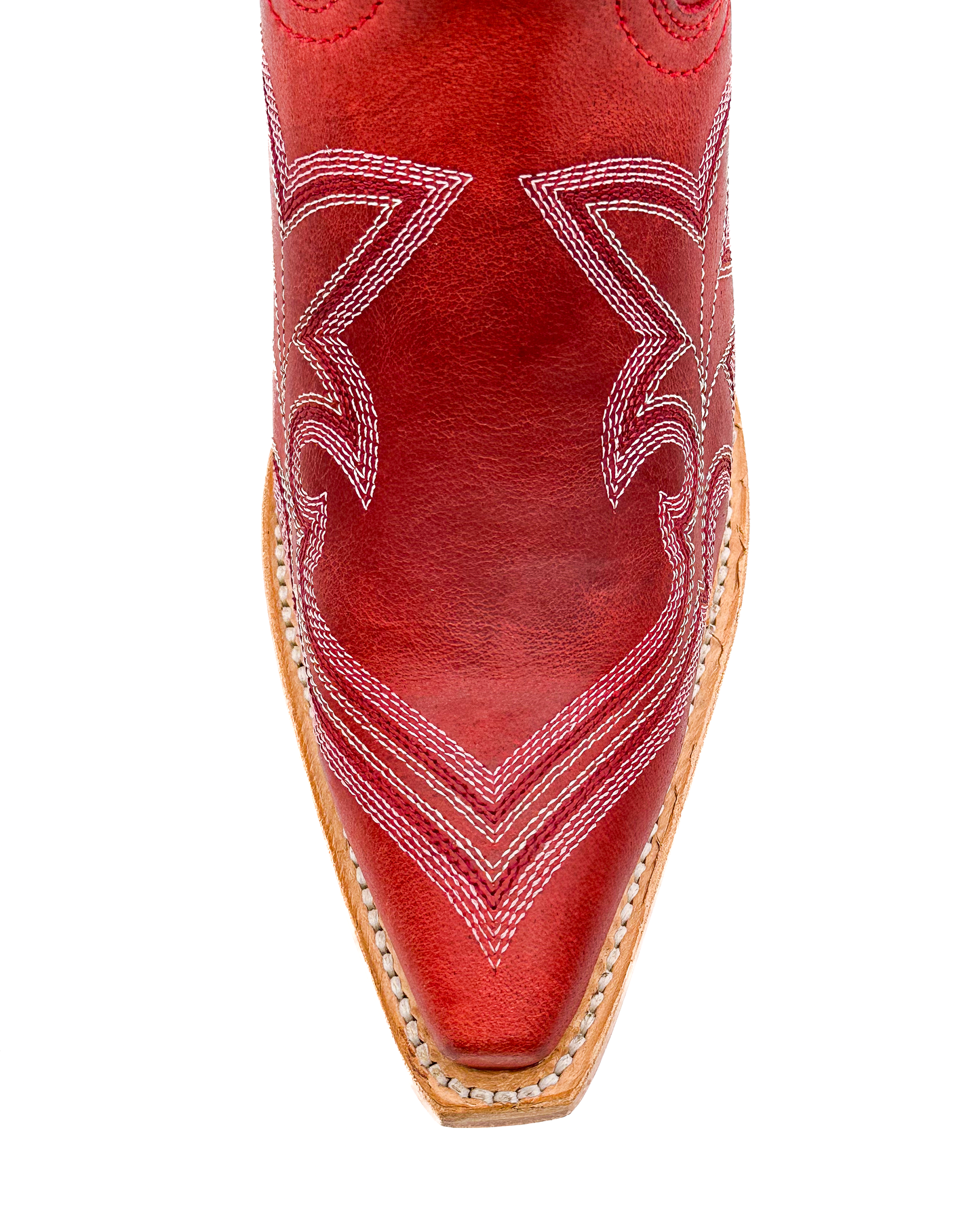 Bota Picuda Esmeralda Rojo