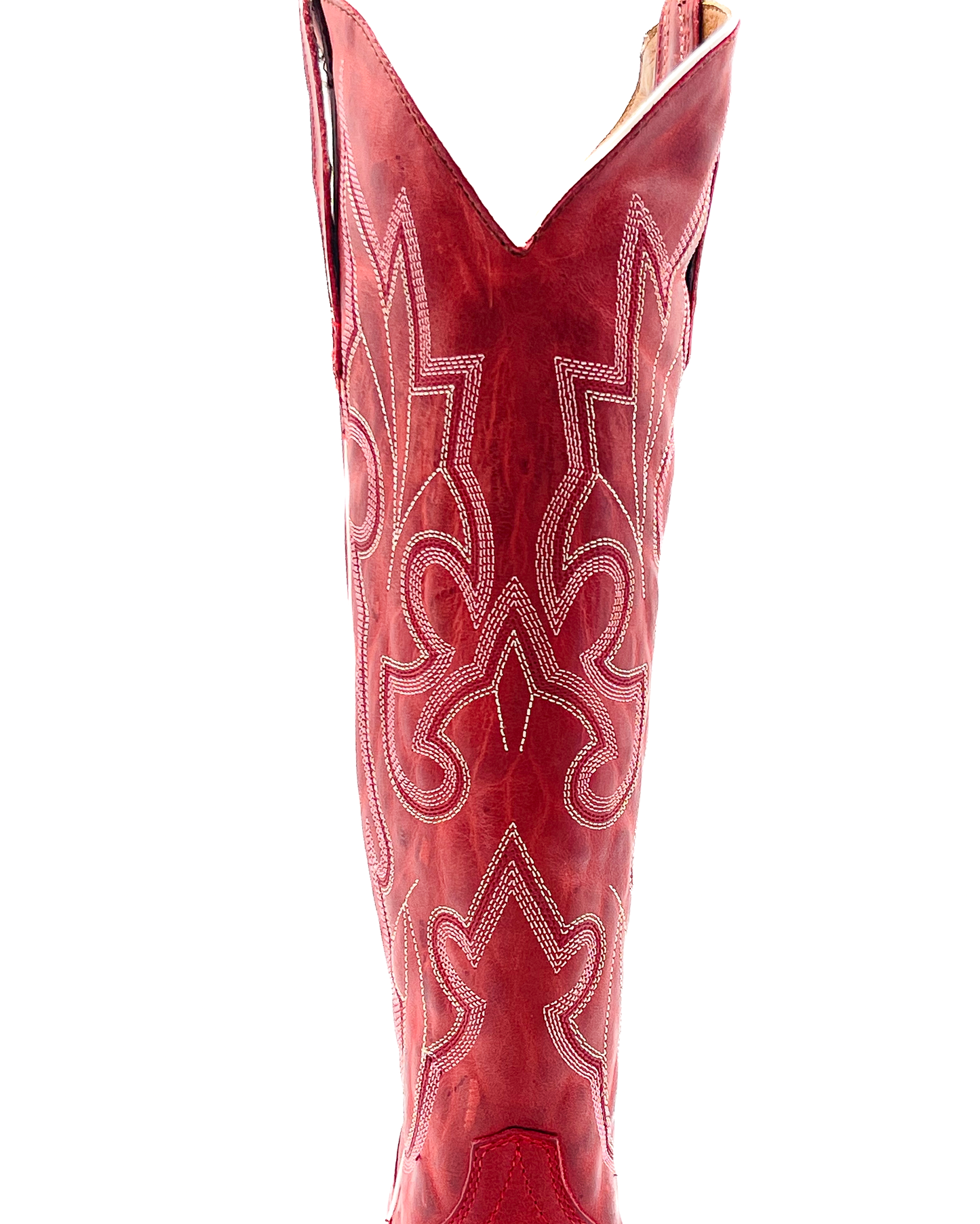 Bota Picuda Esmeralda Rojo