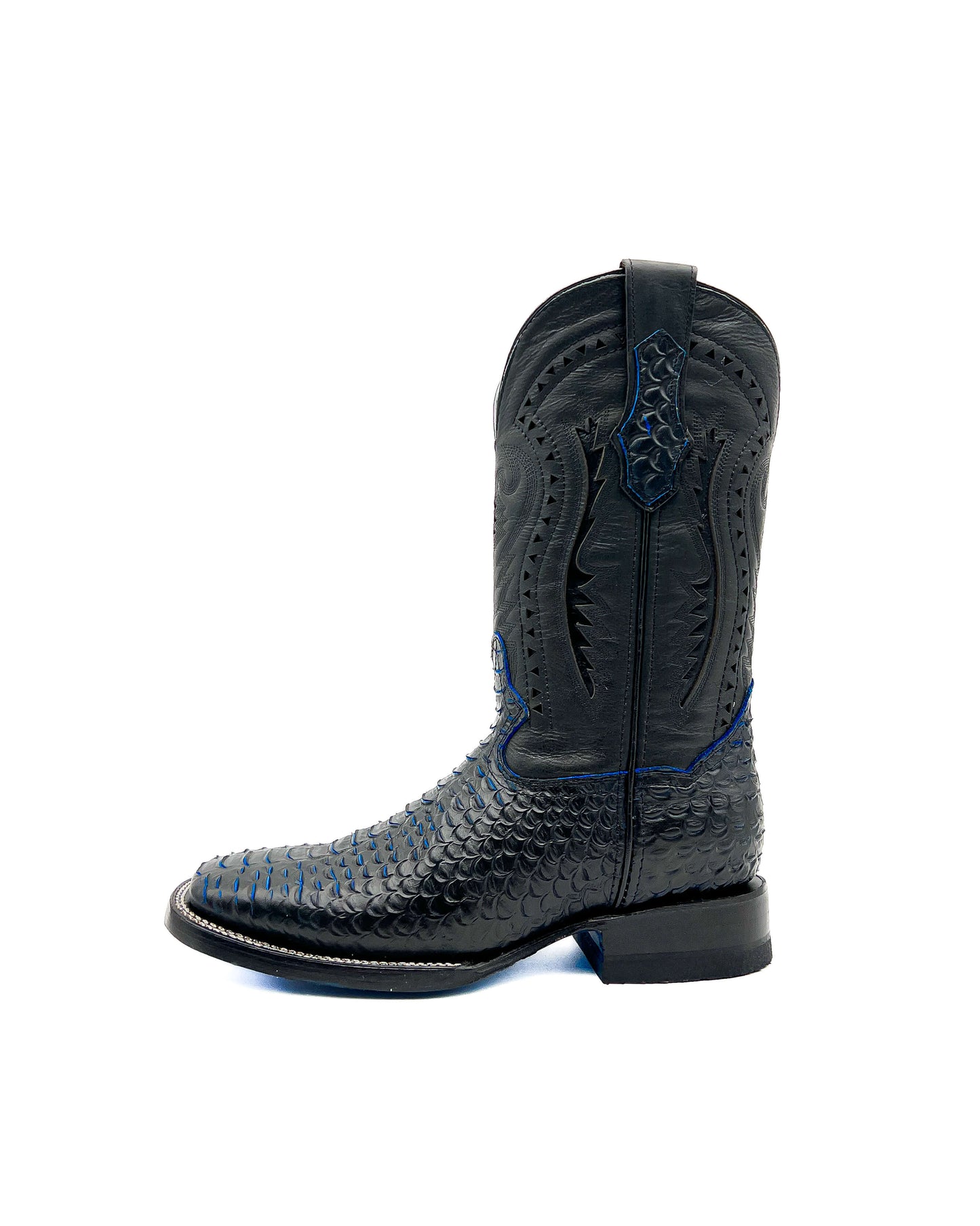 Bota Bulldog Pitón Negro Azul