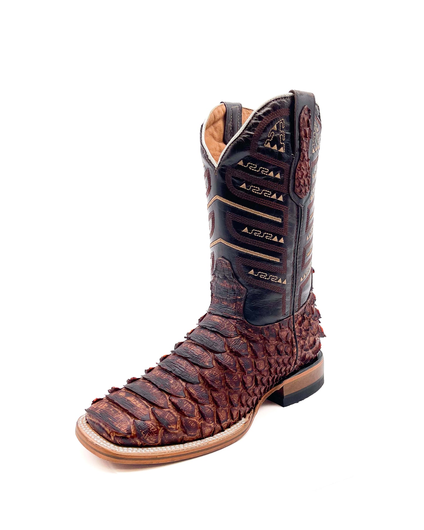 Bota Bulldog Pitón Cognac