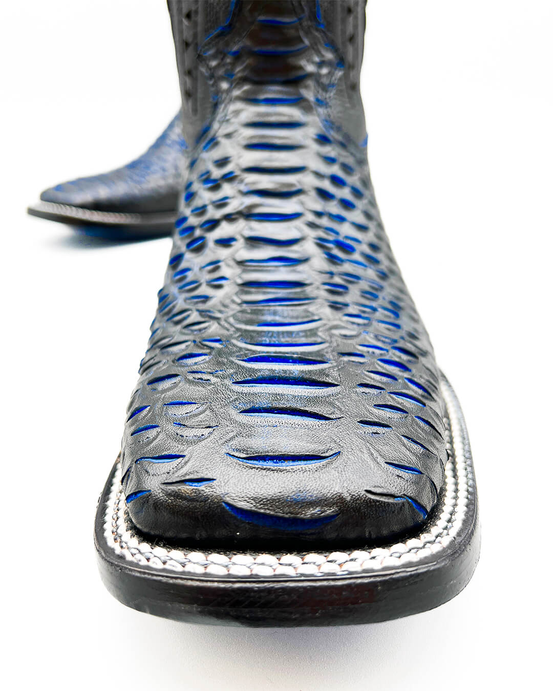 Bota Bulldog Pitón Negro Azul