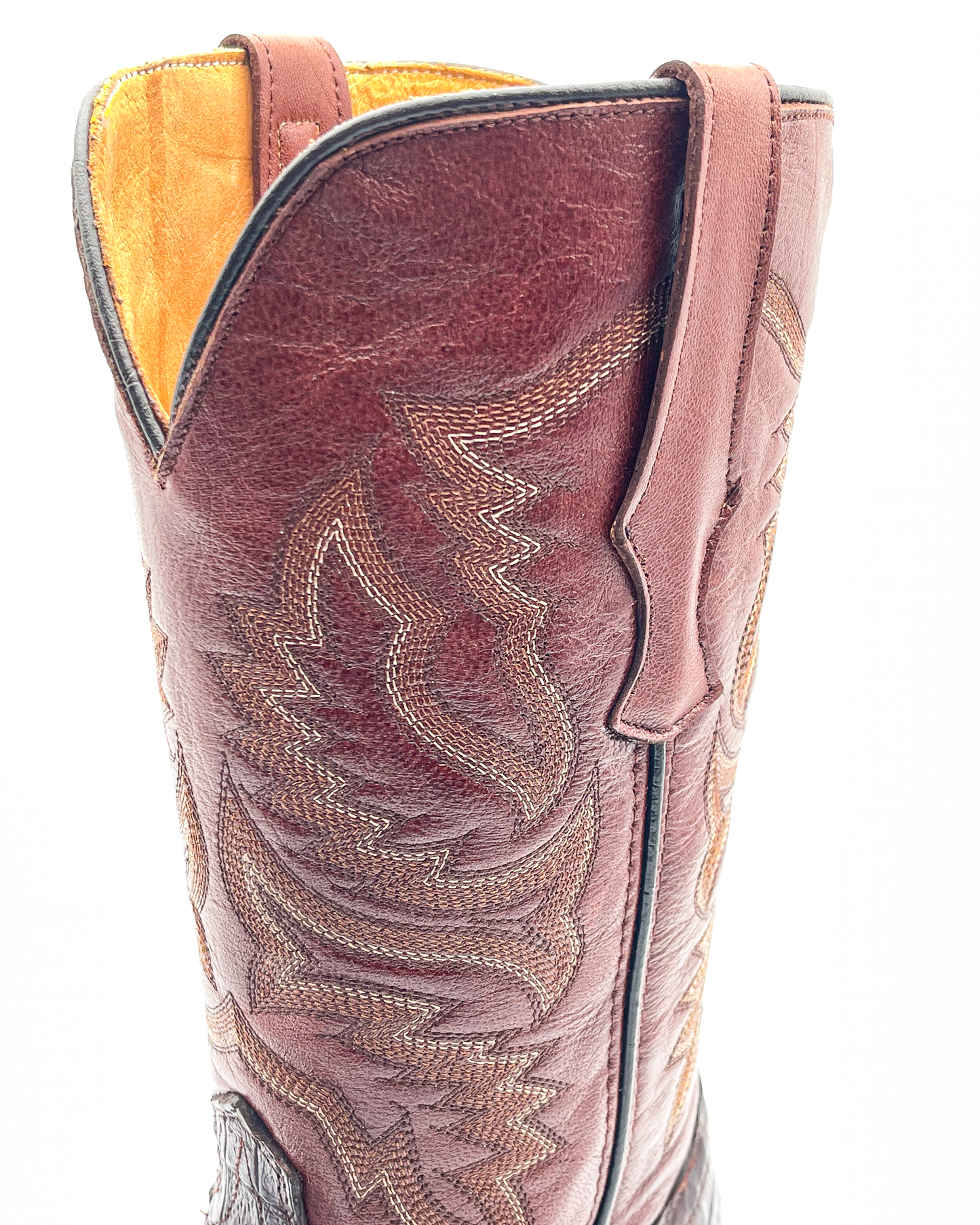 Bota Cutter Cocodrilo Café Original