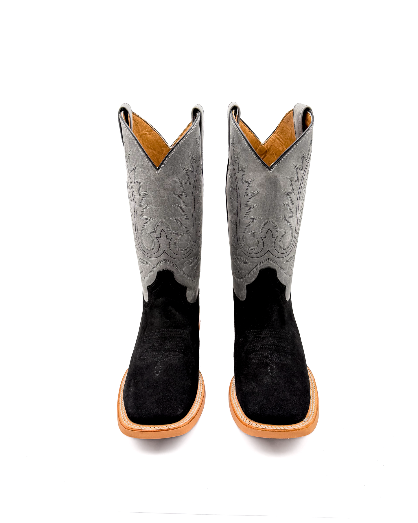 Bota Bulldog Gamuza Negro Suela Hule