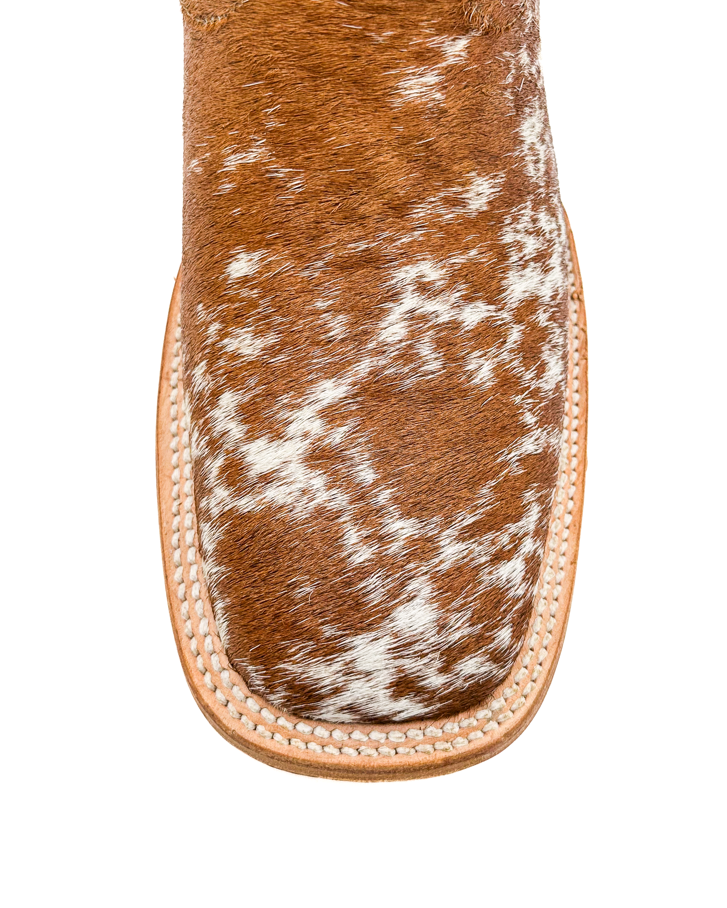 Bota Bulldog Pelo Vaca de Vaca Pinto Café