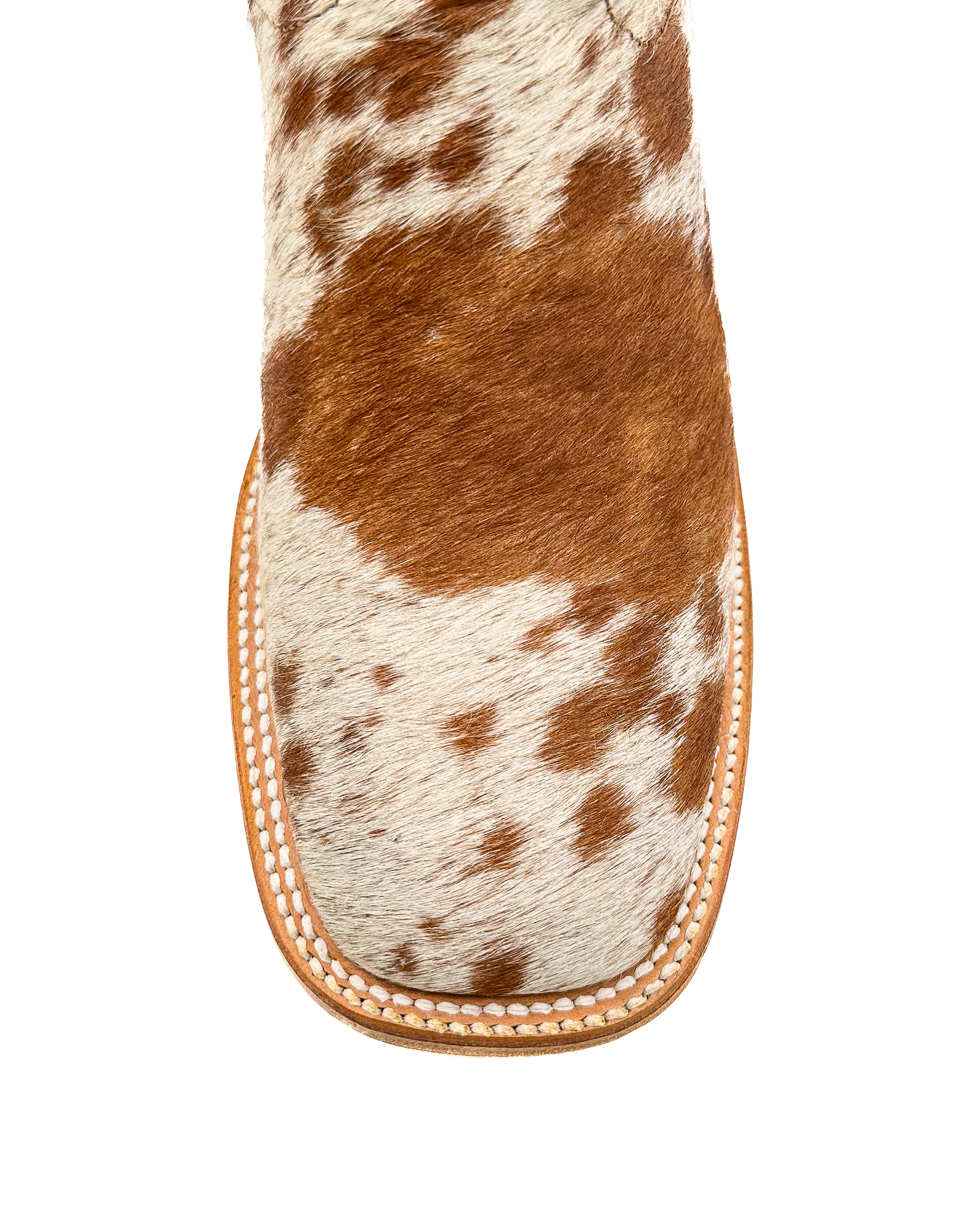 Bota Bulldog Pelo Vaca de Vaca Pinto Café