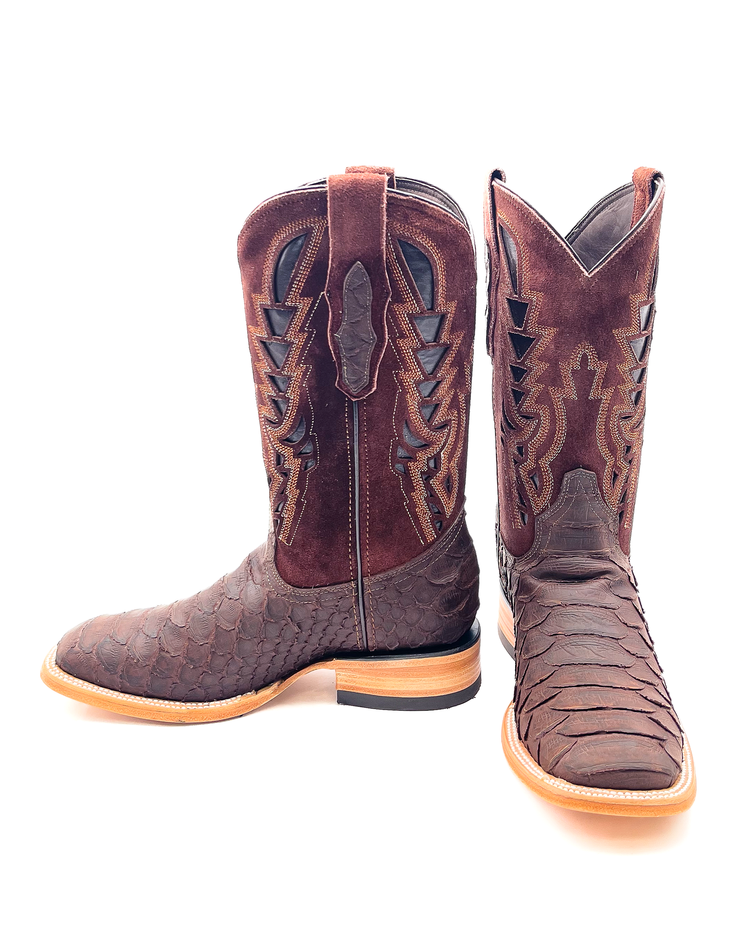 Bota Bulldog Pitón Café Nobuck