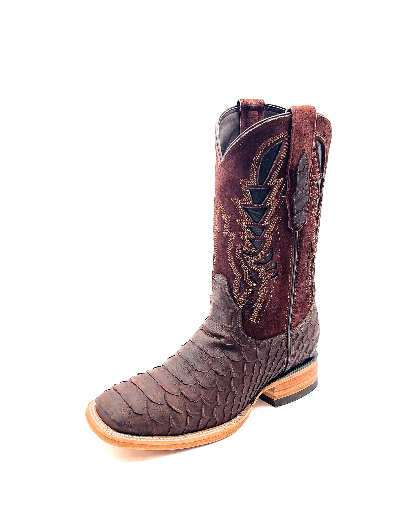 Bota Bulldog Pitón Café Nobuck