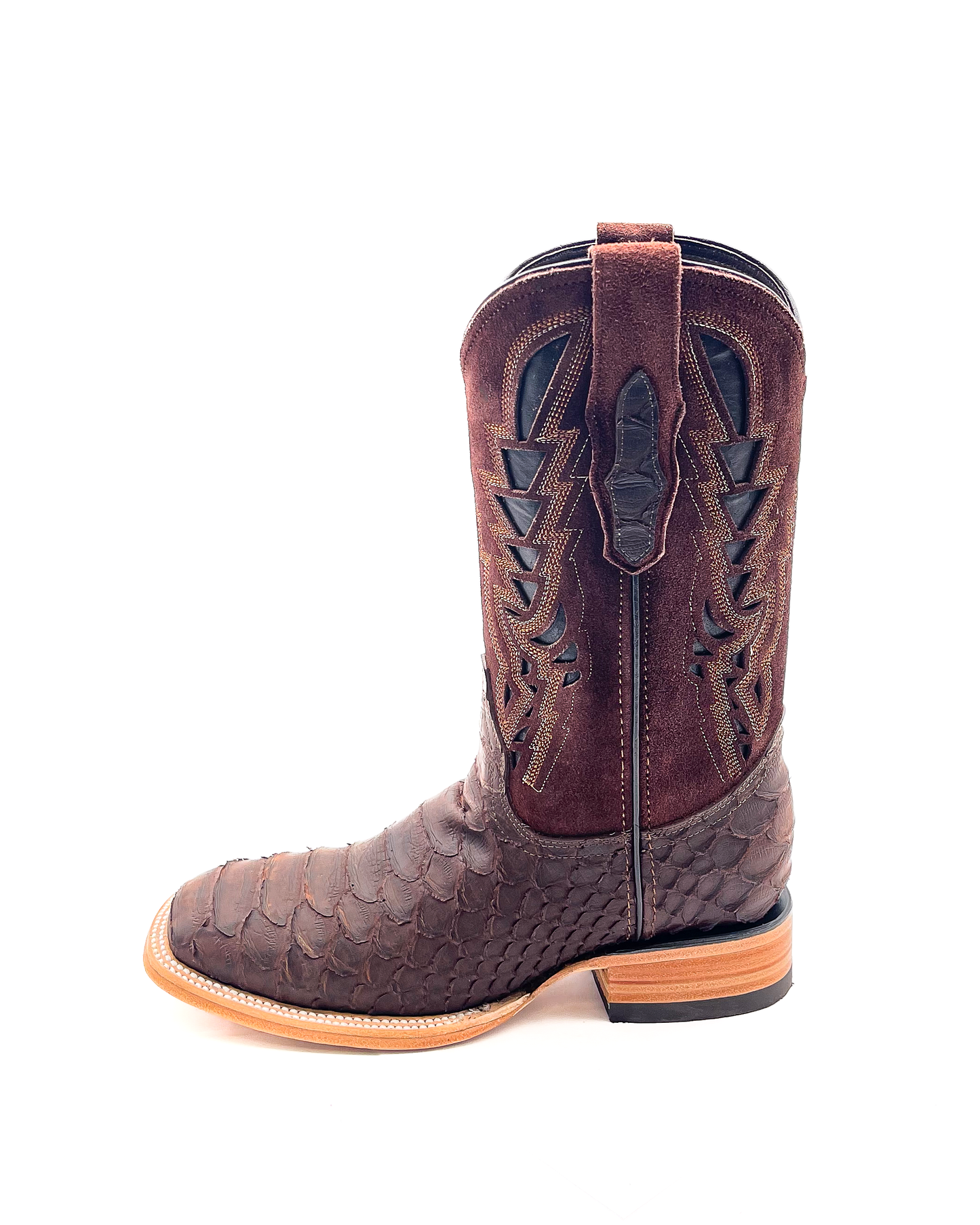 Bota Bulldog Pitón Café Nobuck