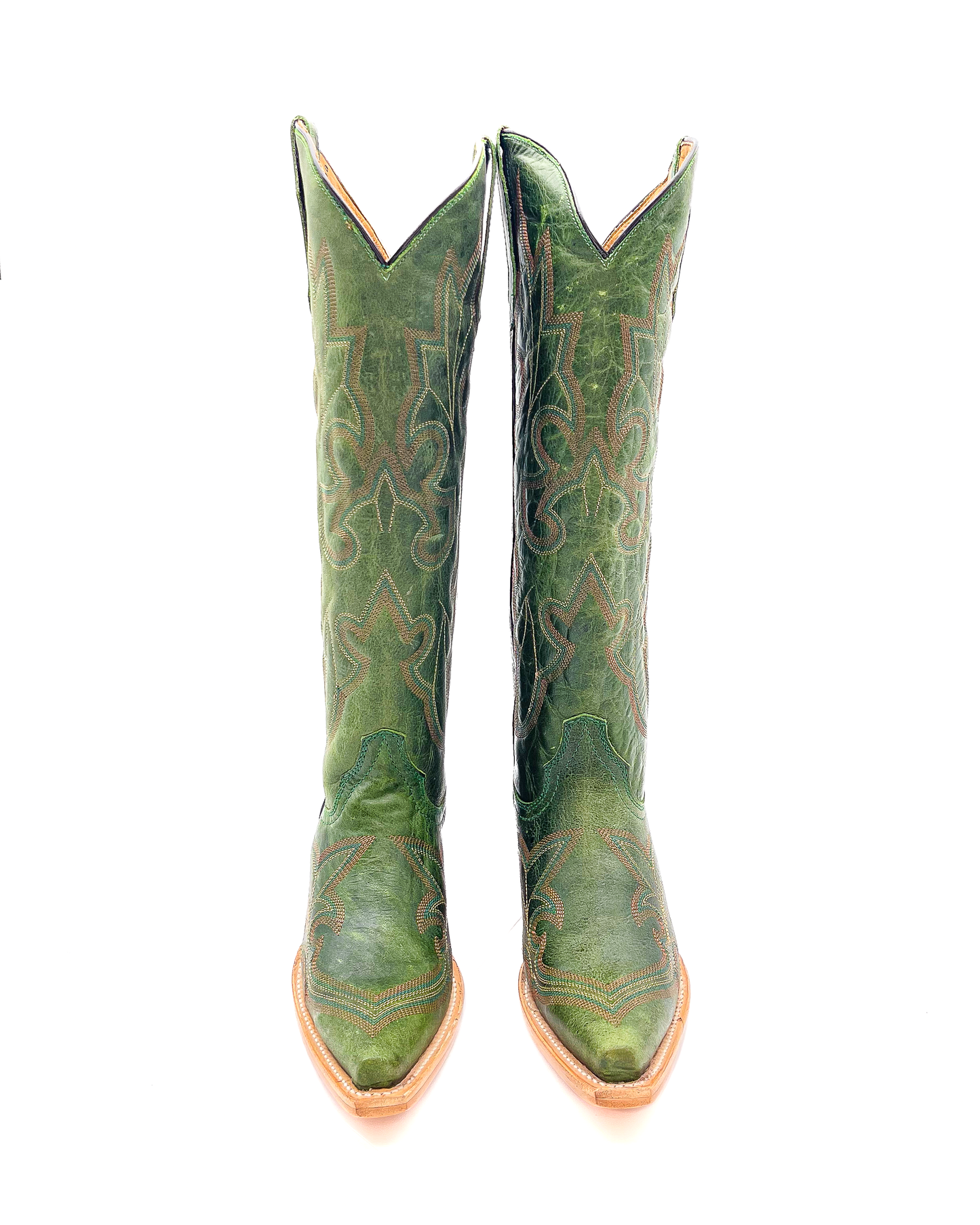 Bota Picuda Esmeralda Verde