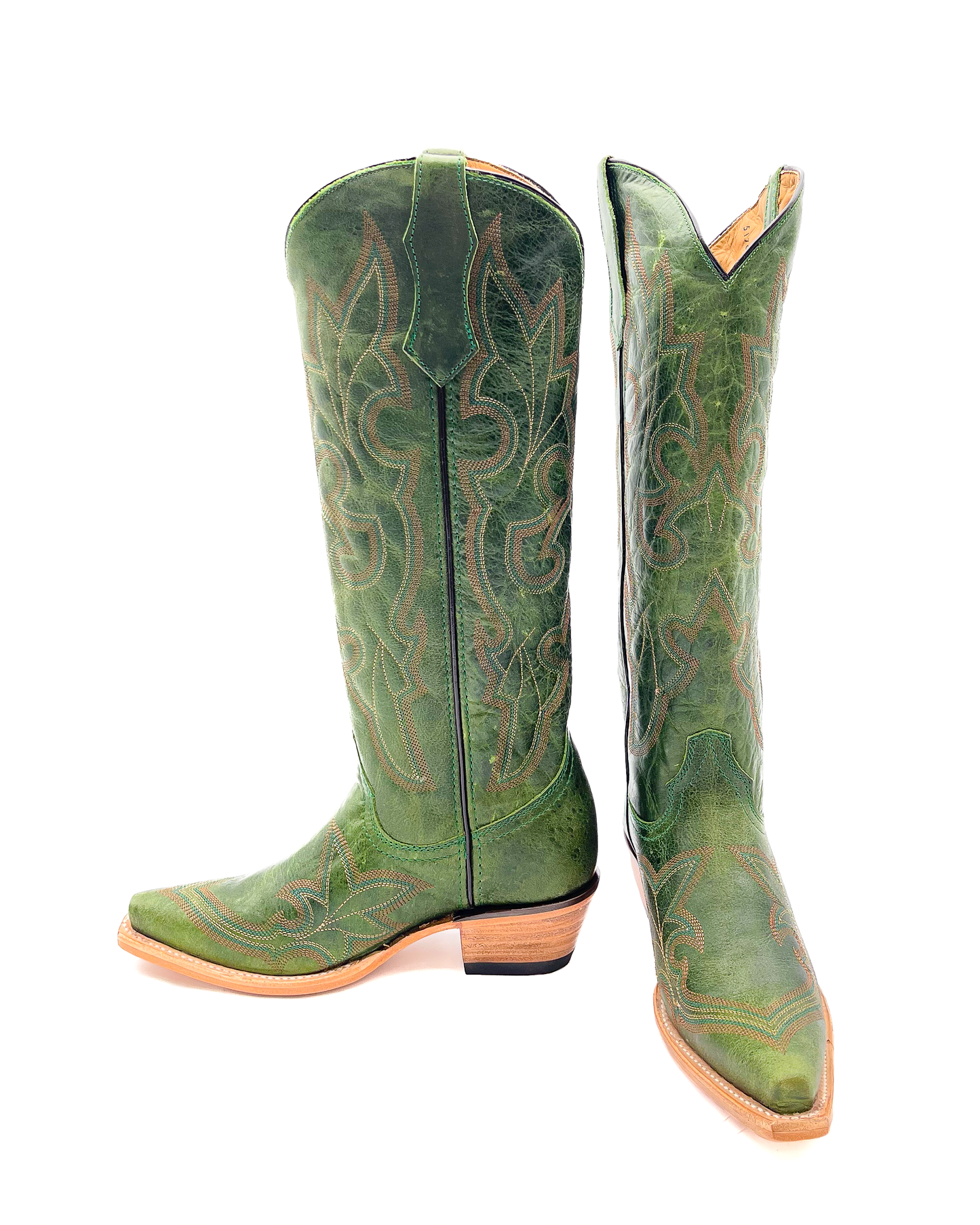 Bota Picuda Esmeralda Verde