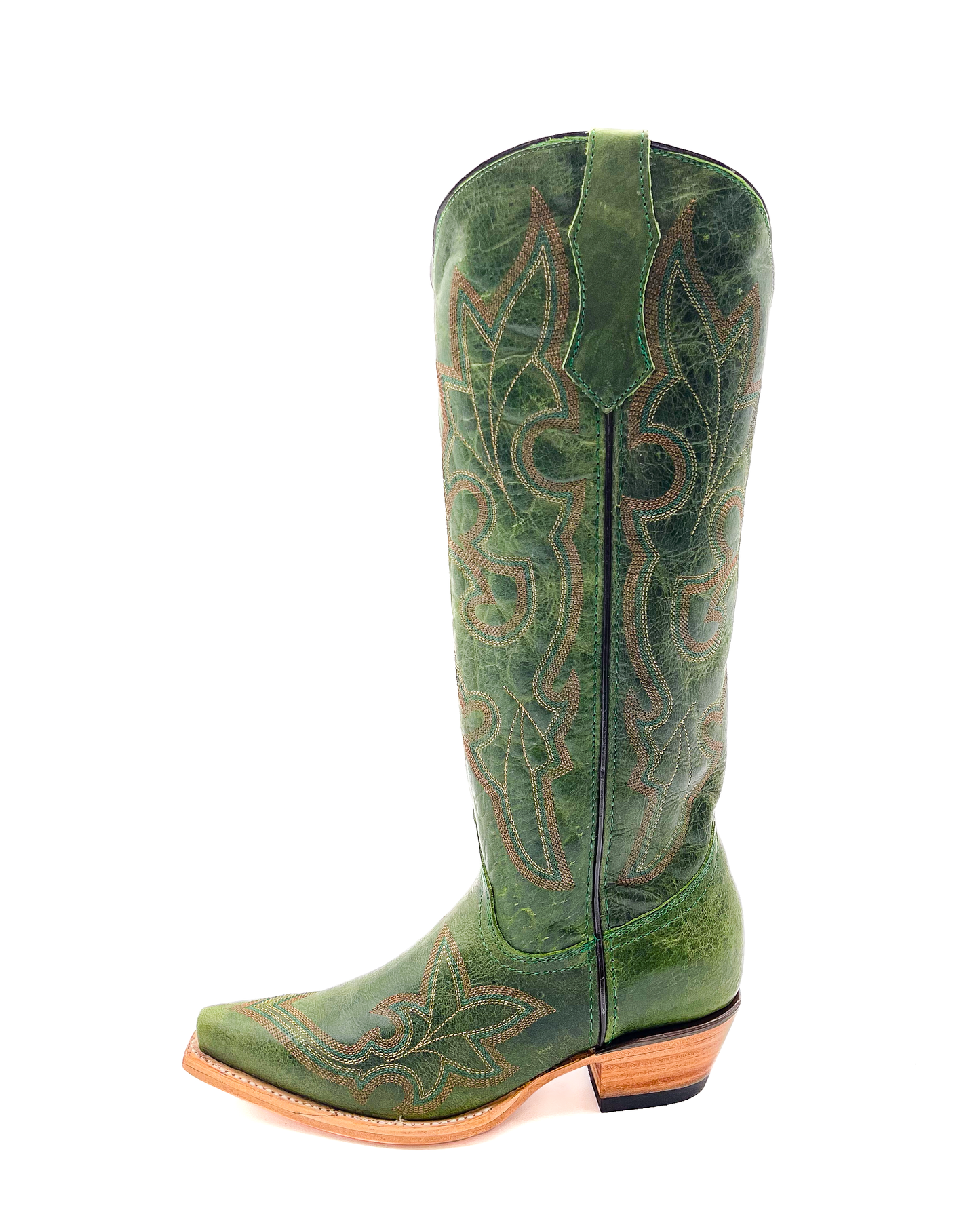 Bota Picuda Esmeralda Verde
