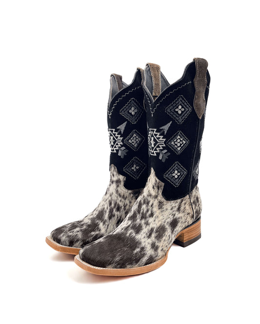 Bota Bulldog Pelo de Vaca Pinto