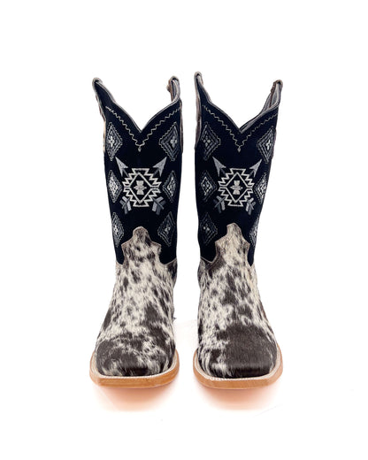 Bota Bulldog Pelo de Vaca Pinto