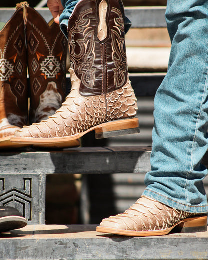 Bota Bulldog Pitón Cafe Sombreado