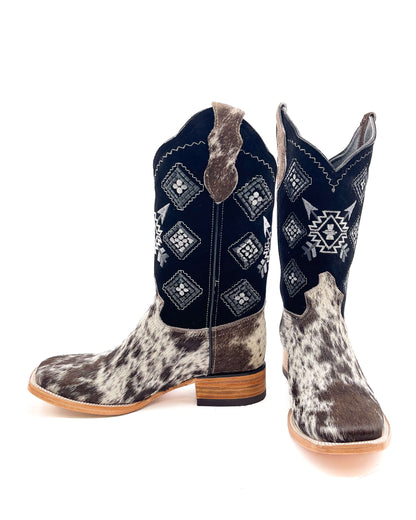 Bota Bulldog Pelo de Vaca Pinto