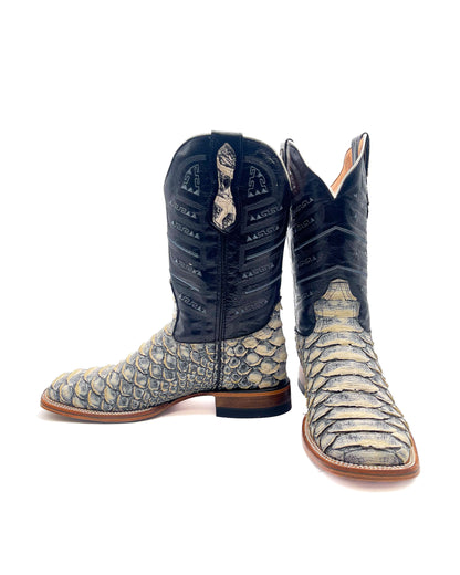 Bota Bulldog Pitón Gris Sombreado