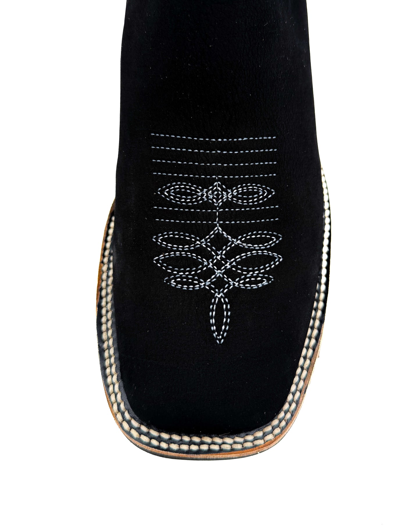 Botín Bulldog Negro Nobuck