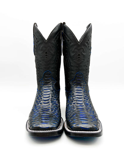 Bota Bulldog Pitón Negro Azul