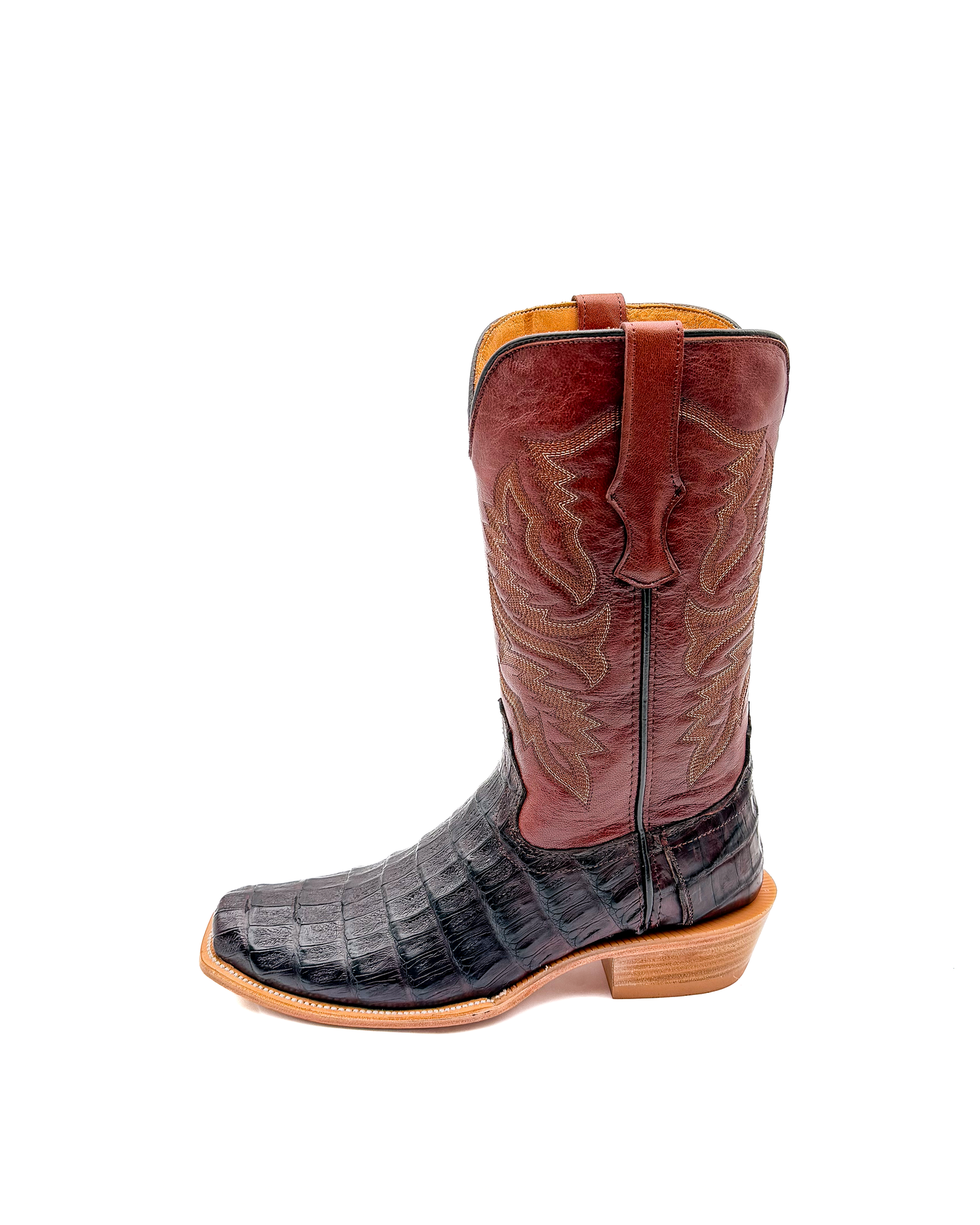 Bota Cutter Cocodrilo Café Original