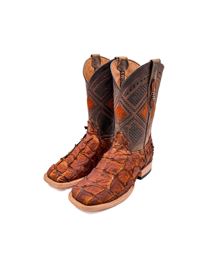 Bota Bulldog En Piel Genuina de Pescado