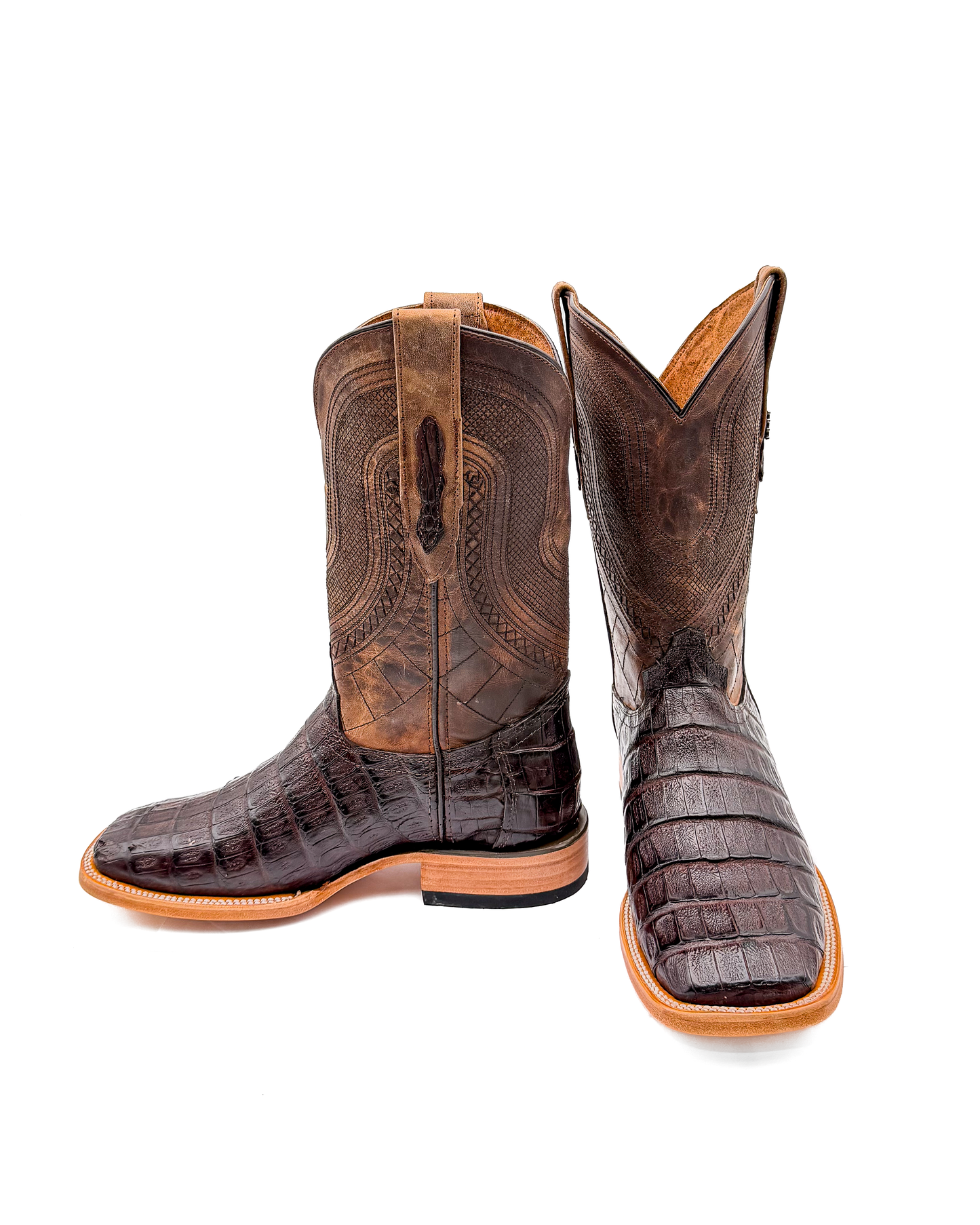 Bota Bulldog Cocodrilo Café Original