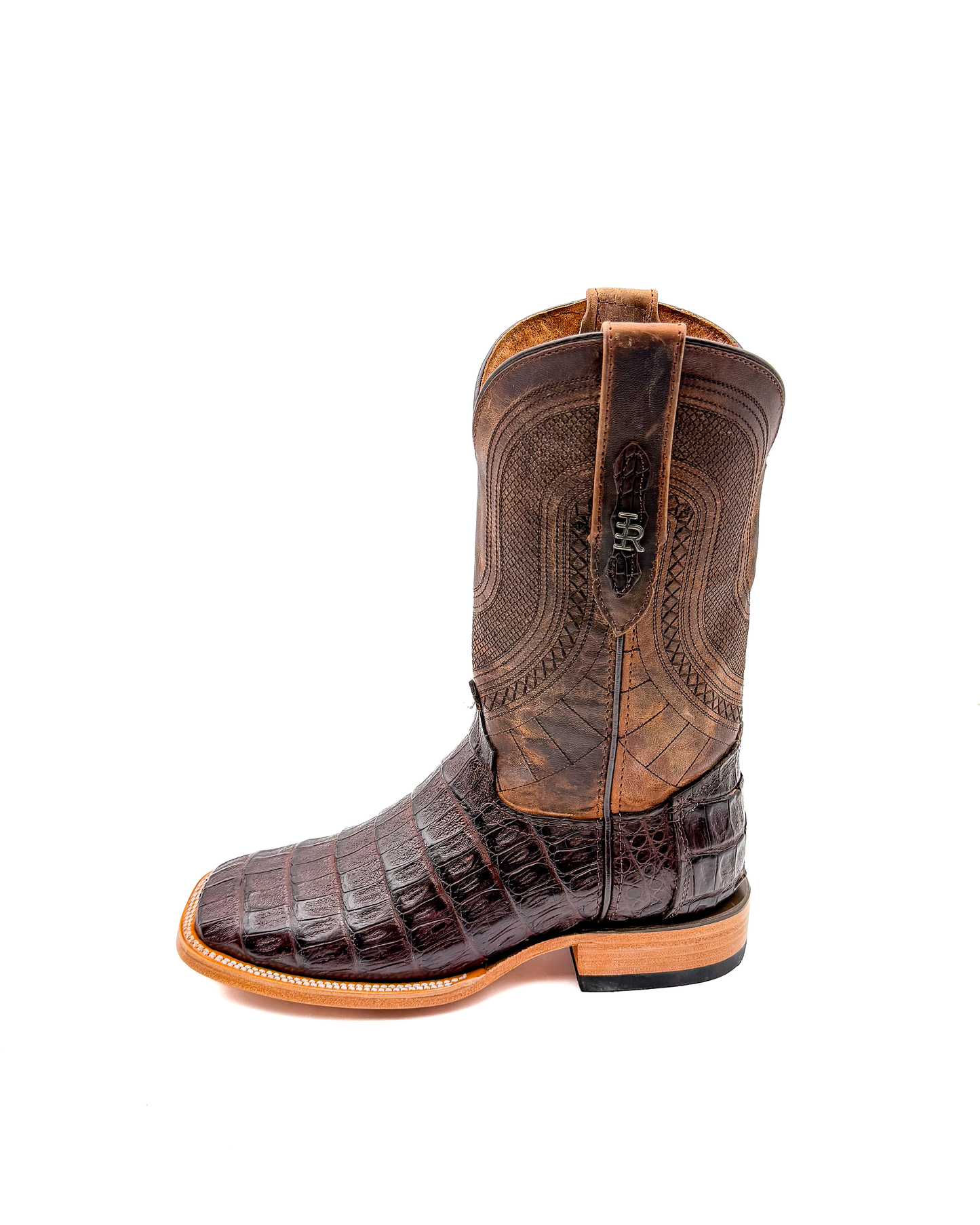 Bota Bulldog Cocodrilo Café Original