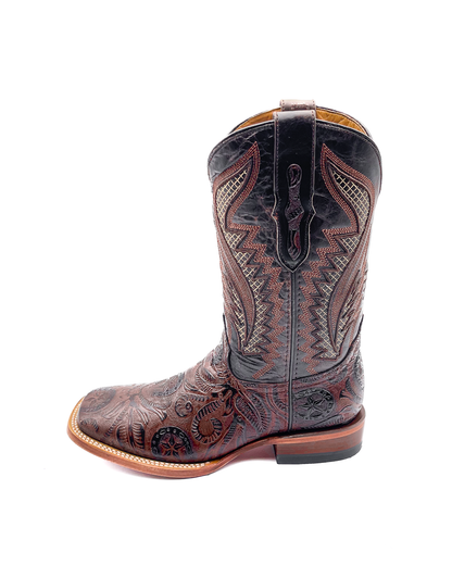 Bota Bulldog Cincelada Café