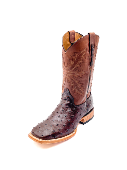 Bota Bulldog Avestruz Chocolate