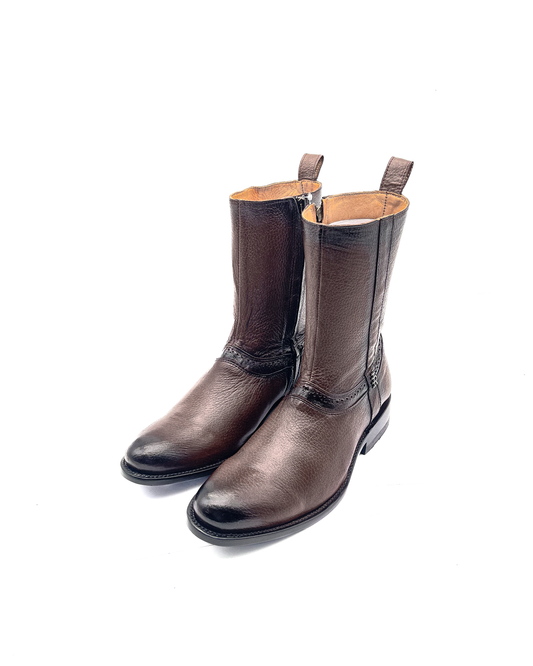 Botín Ander Oval en Piel de Venado