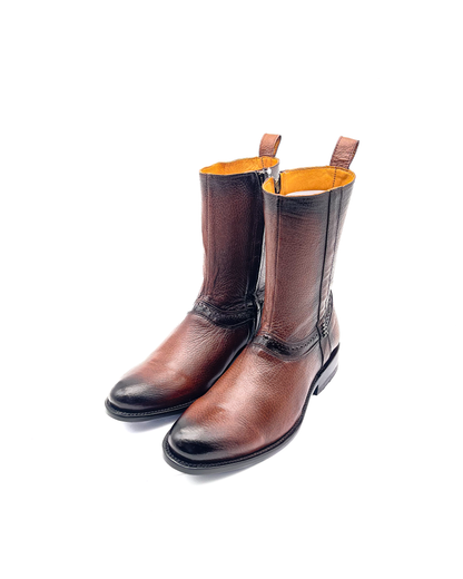 Botín Ander Oval en Piel de Venado