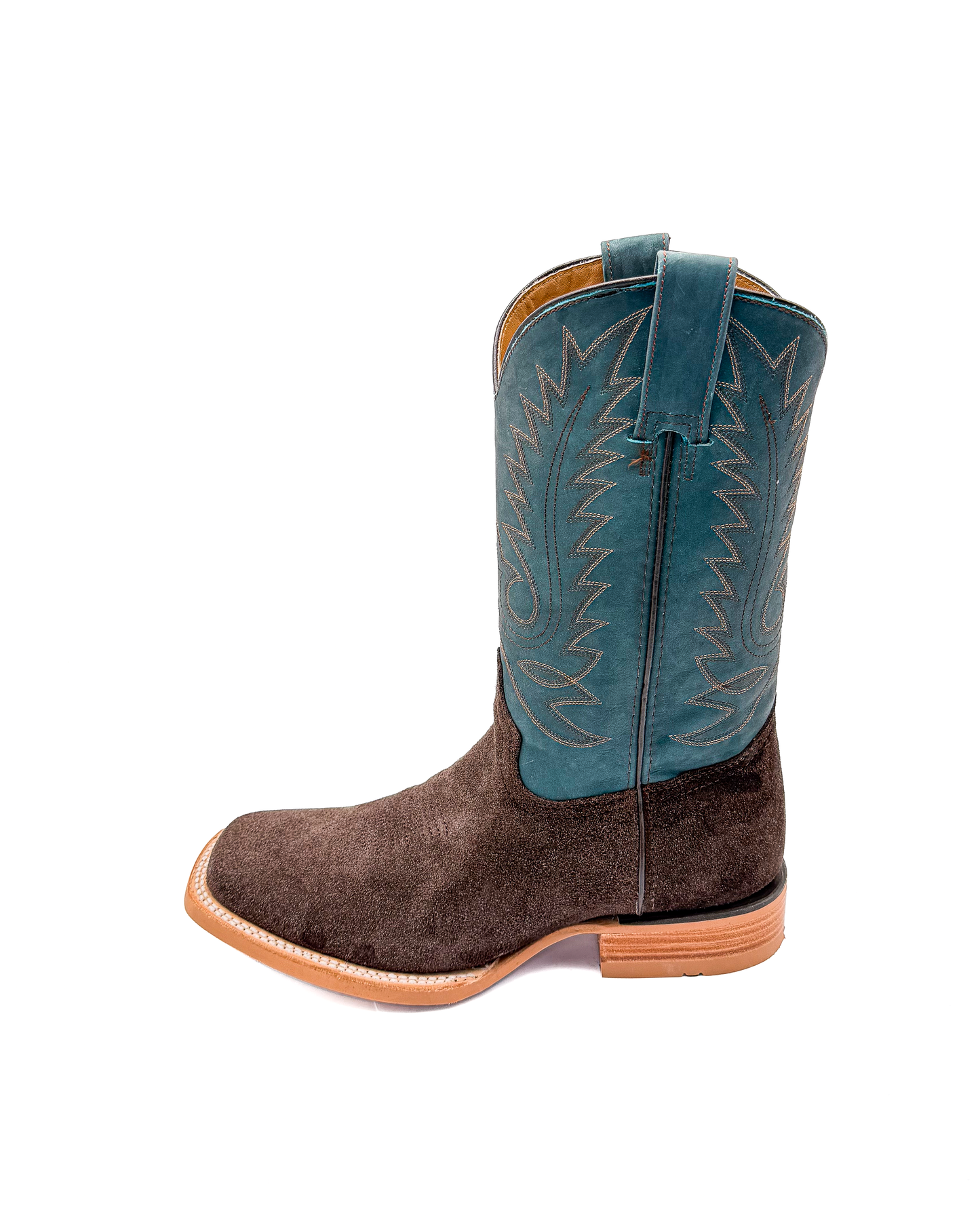 Bota Bulldog Gamuza Café Suela Hule