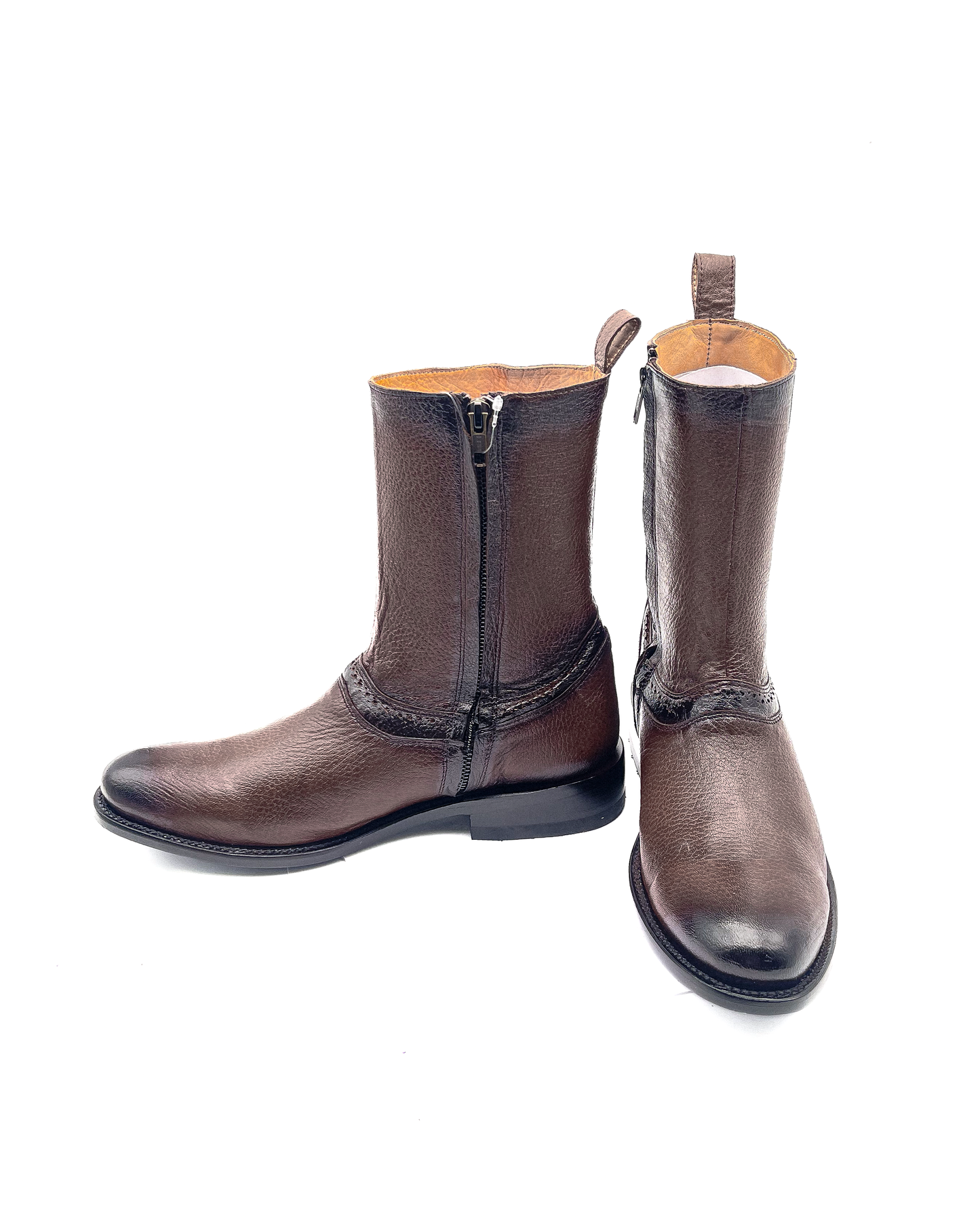 Botín Ander Oval en Piel de Venado