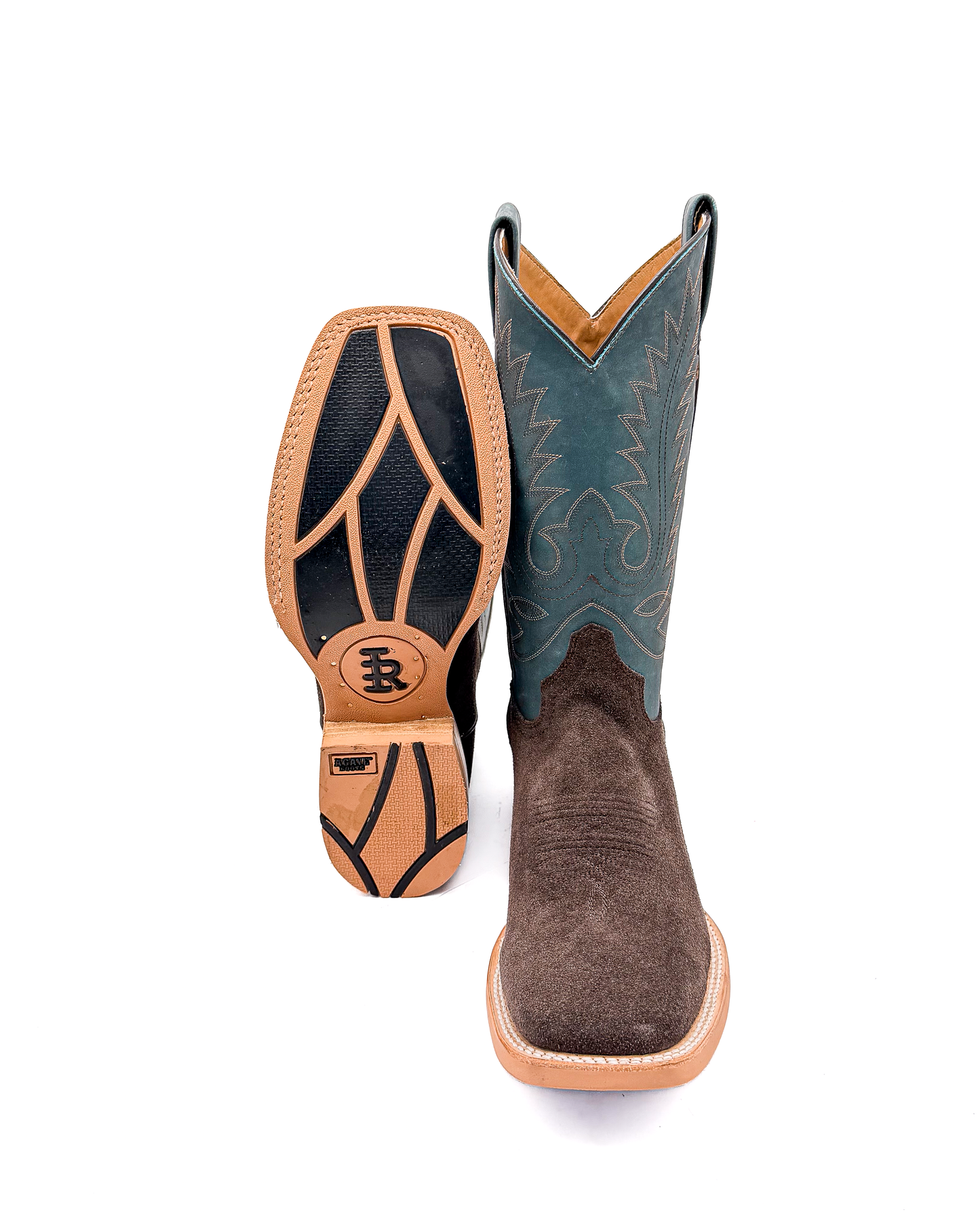 Bota Bulldog Gamuza Café Suela Hule