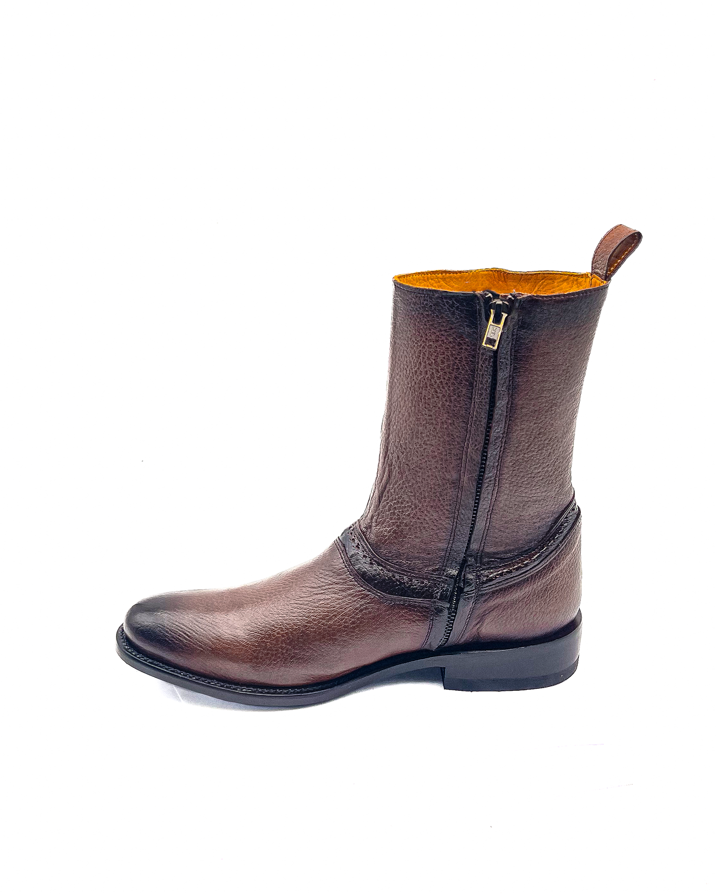 Botín Ander Oval en Piel de Venado