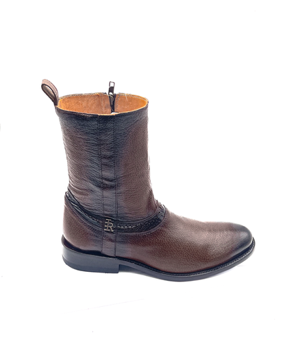 Botín Ander Oval en Piel de Venado