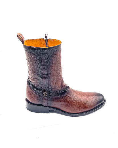 Botín Ander Oval en Piel de Venado