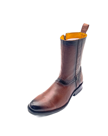 Botín Ander Oval en Piel de Venado