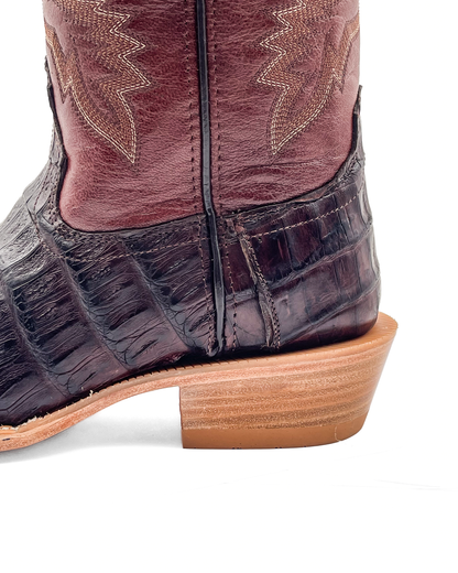 Bota Cutter Cocodrilo Café Original