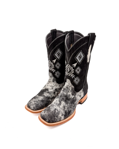 Bota Bulldog Pelo de Vaca Pinto