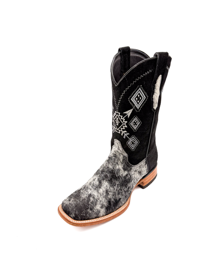Bota Bulldog Pelo de Vaca Pinto