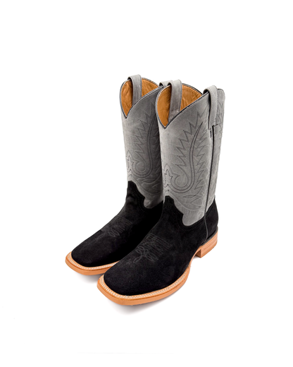 Bota Bulldog Gamuza Negro Suela Hule