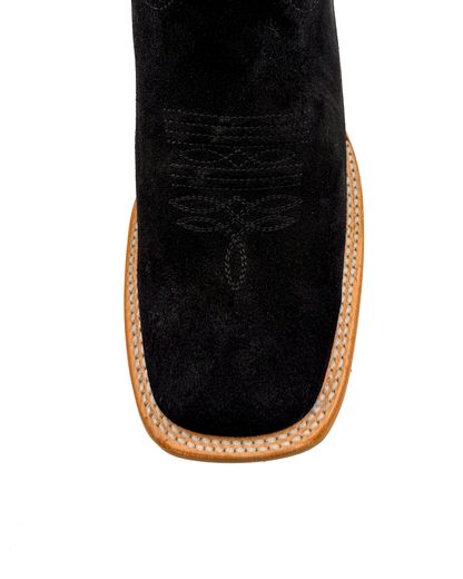 Bota Bulldog Gamuza Negro Suela Hule