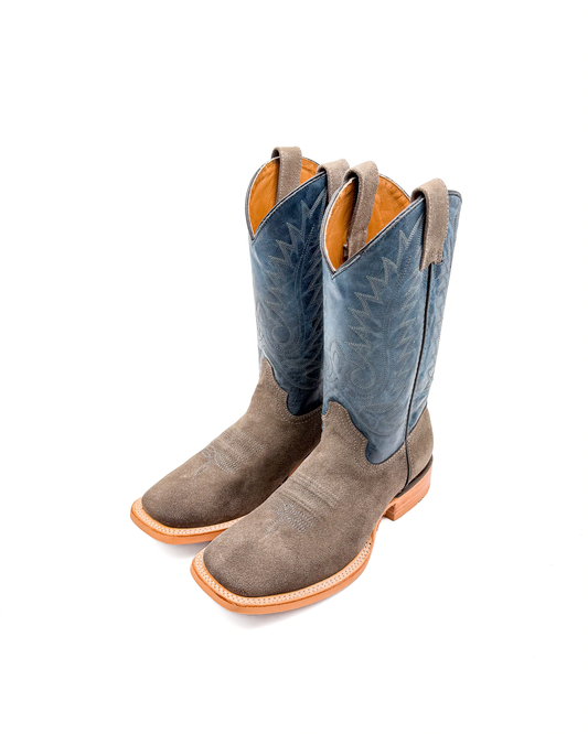 Bota Bulldog Gamuza Gris Suela Hule