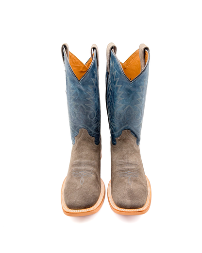 Bota Bulldog Gamuza Gris Suela Hule