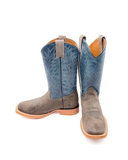 Bota Bulldog Gamuza Gris Suela Hule