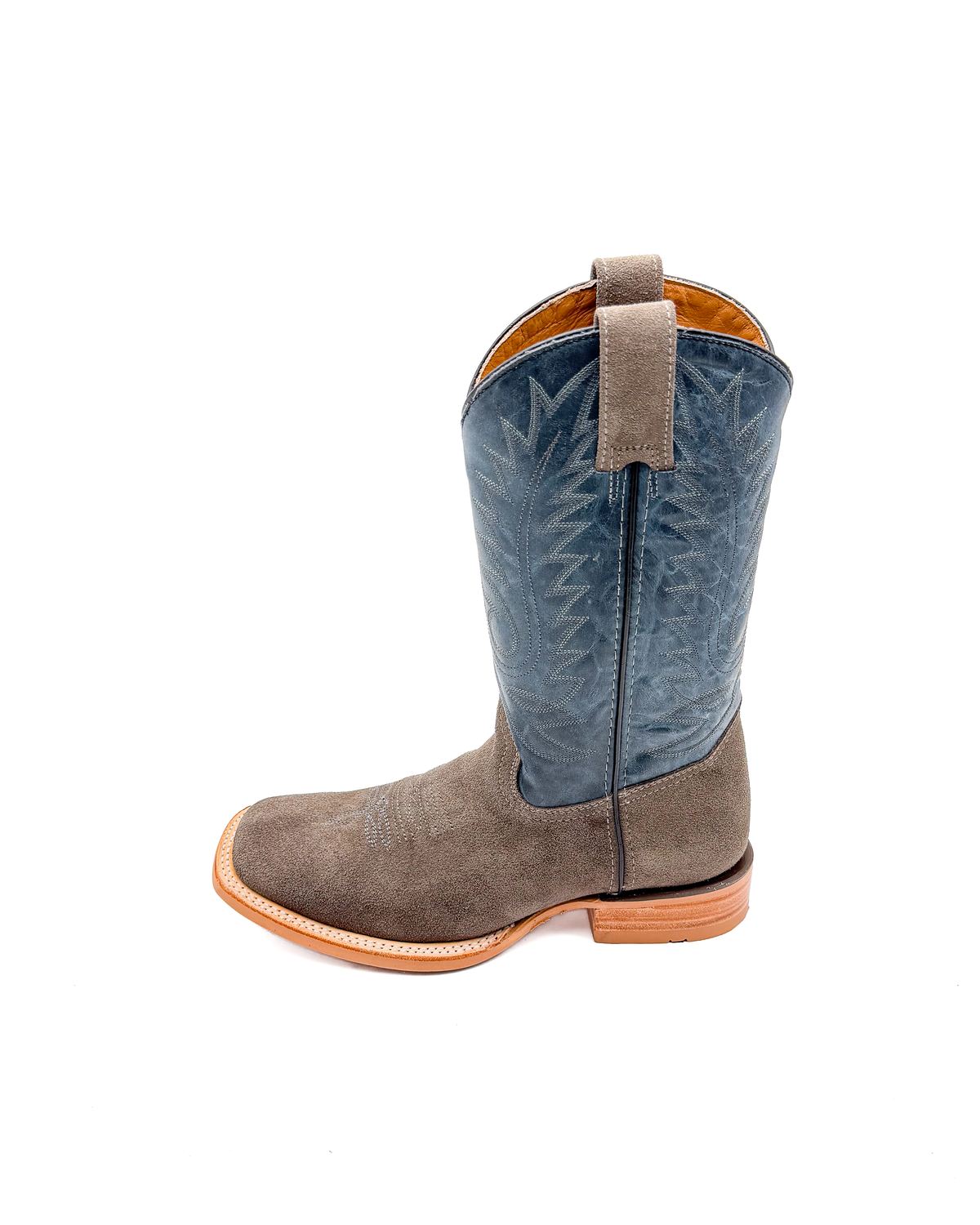 Bota Bulldog Gamuza Gris Suela Hule