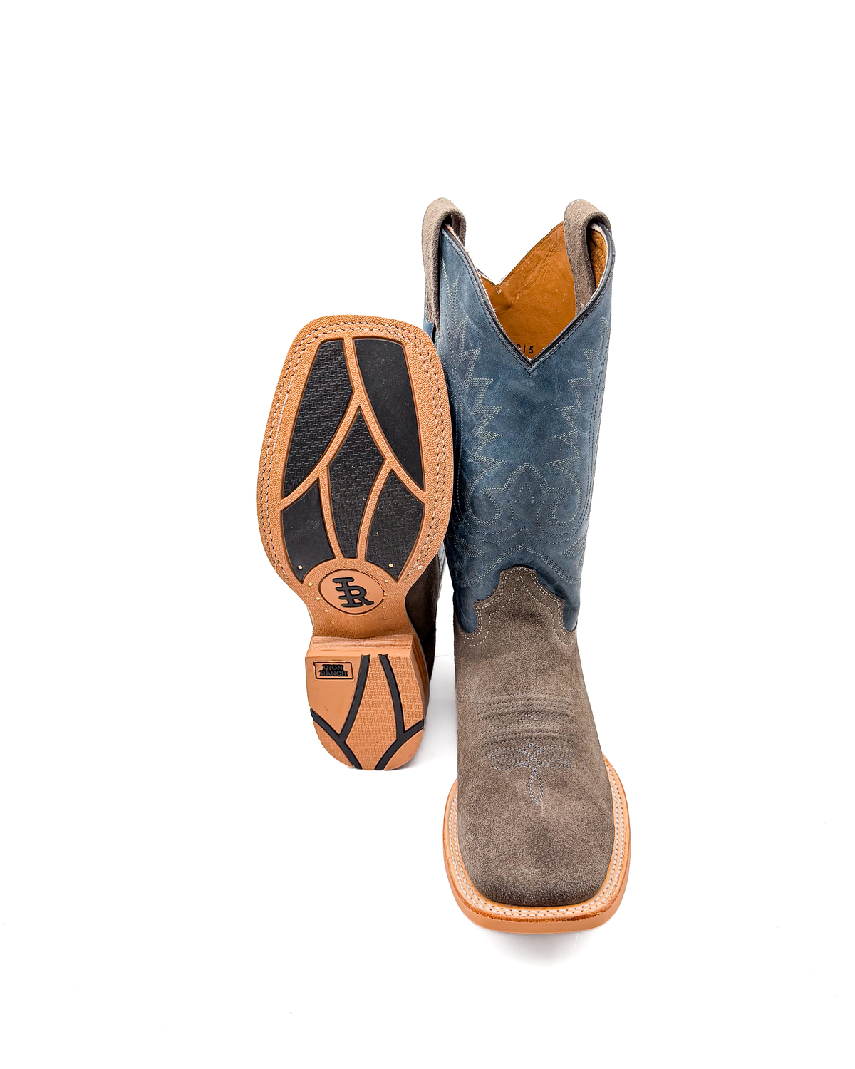 Bota Bulldog Gamuza Gris Suela Hule