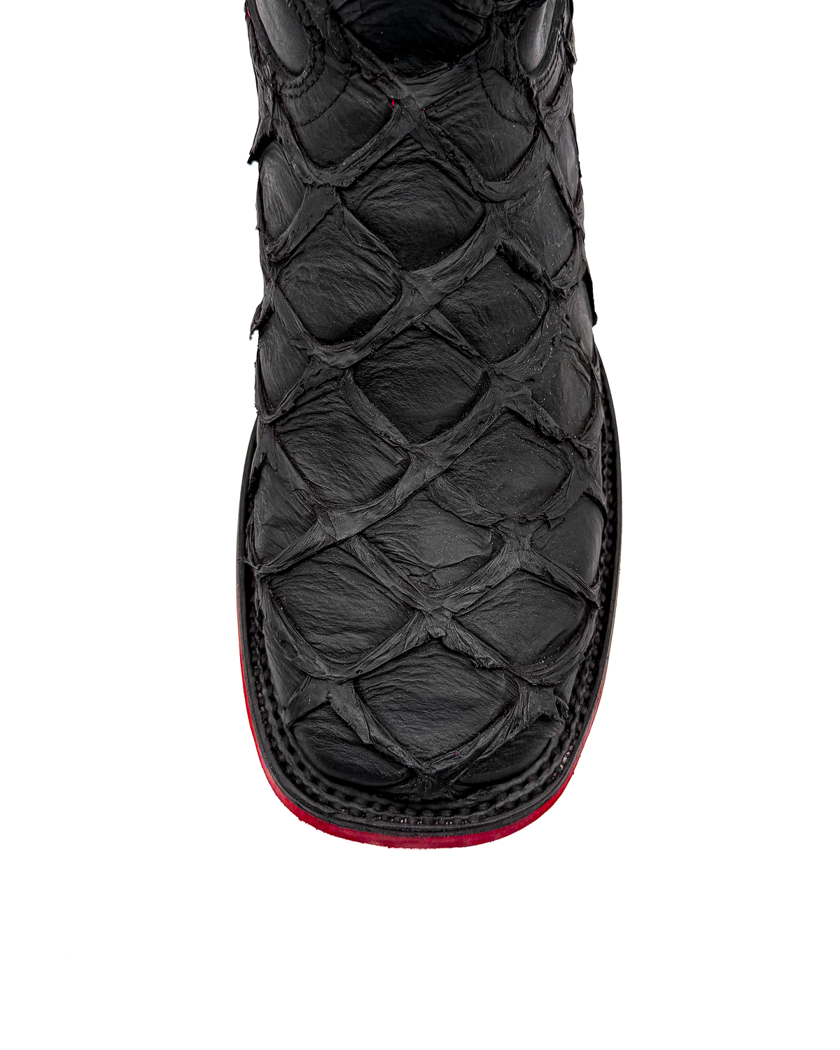 Bota Bulldog Pescado Negro Suela Roja