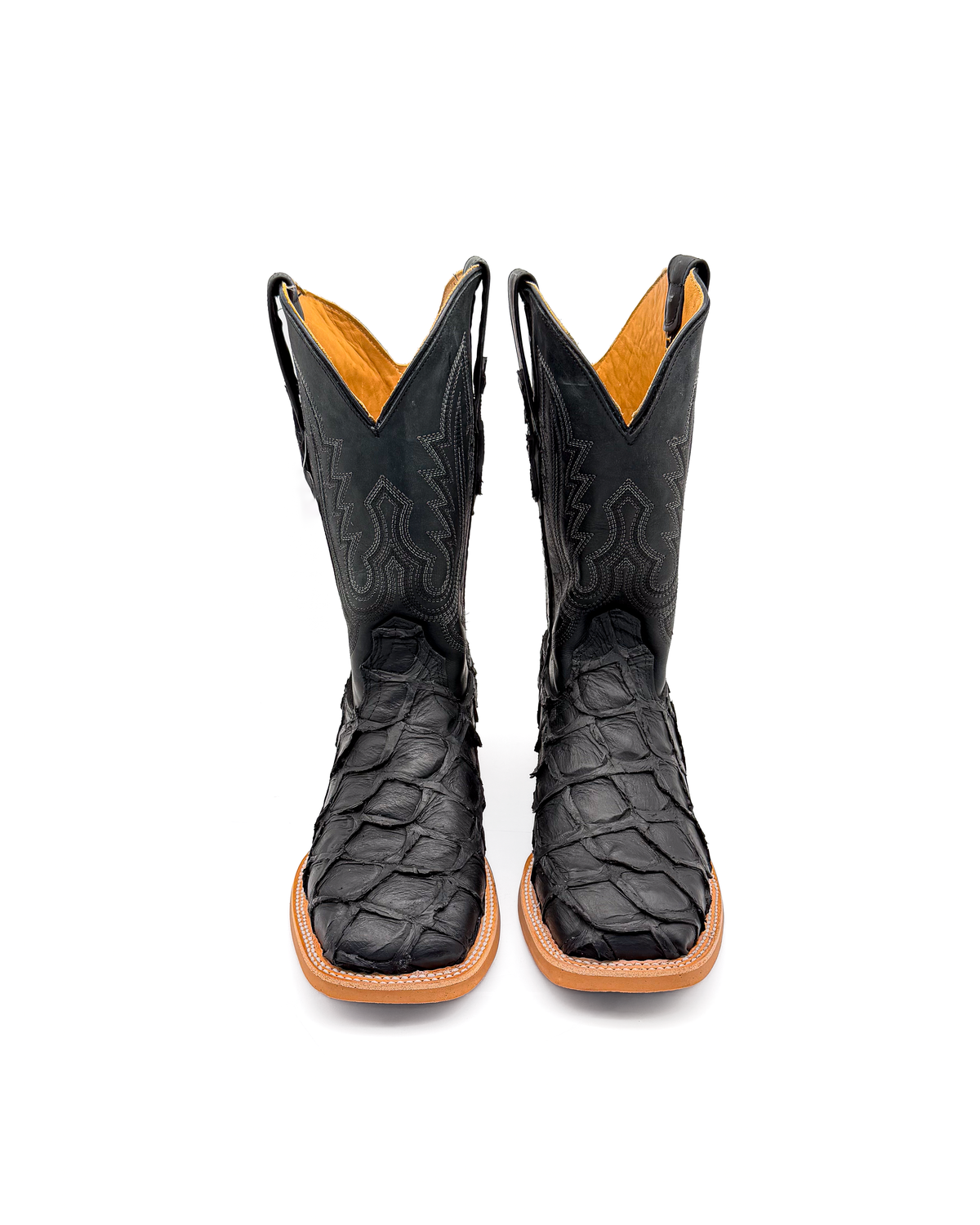 Bota Bulldog Pescado Negro Suela Hule